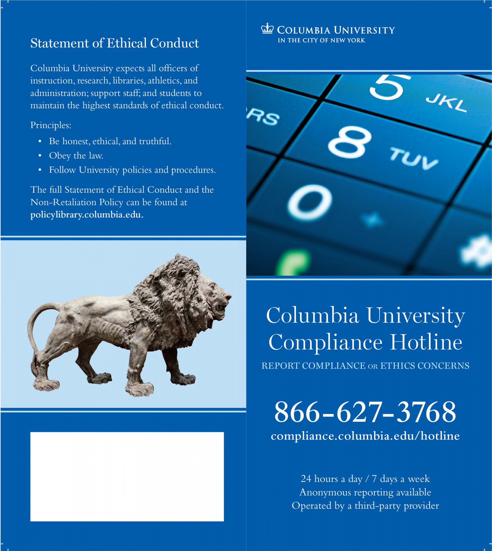 image of compliance brochure