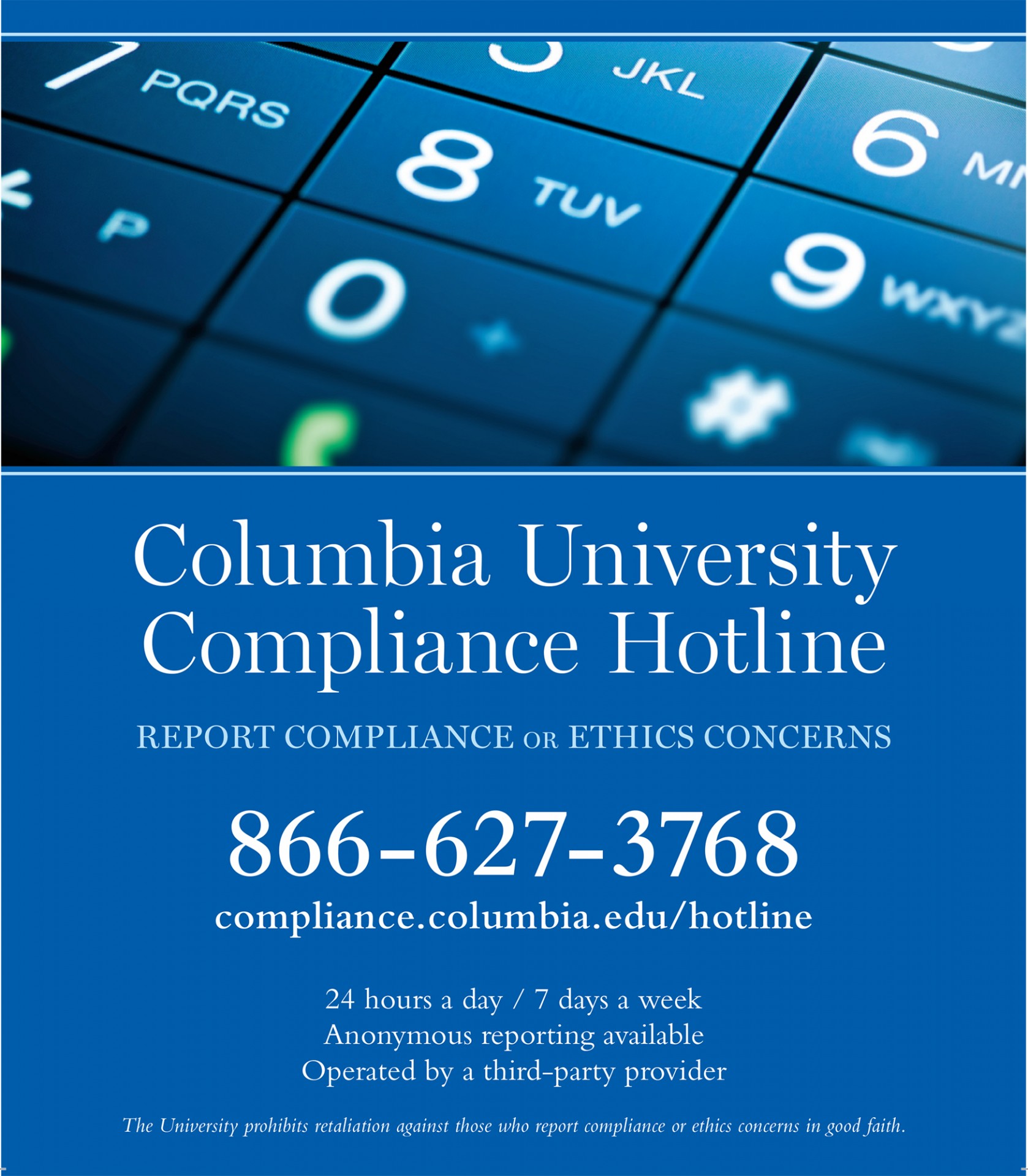 Compliance Hotline Flyer image of compliance flyer